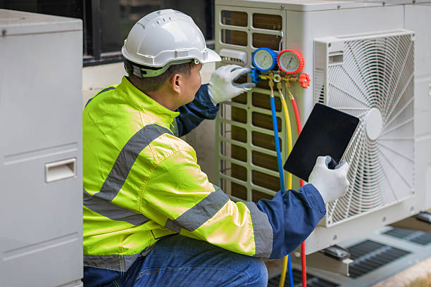 Professional Ac Installation technician working in Whitehall, WI